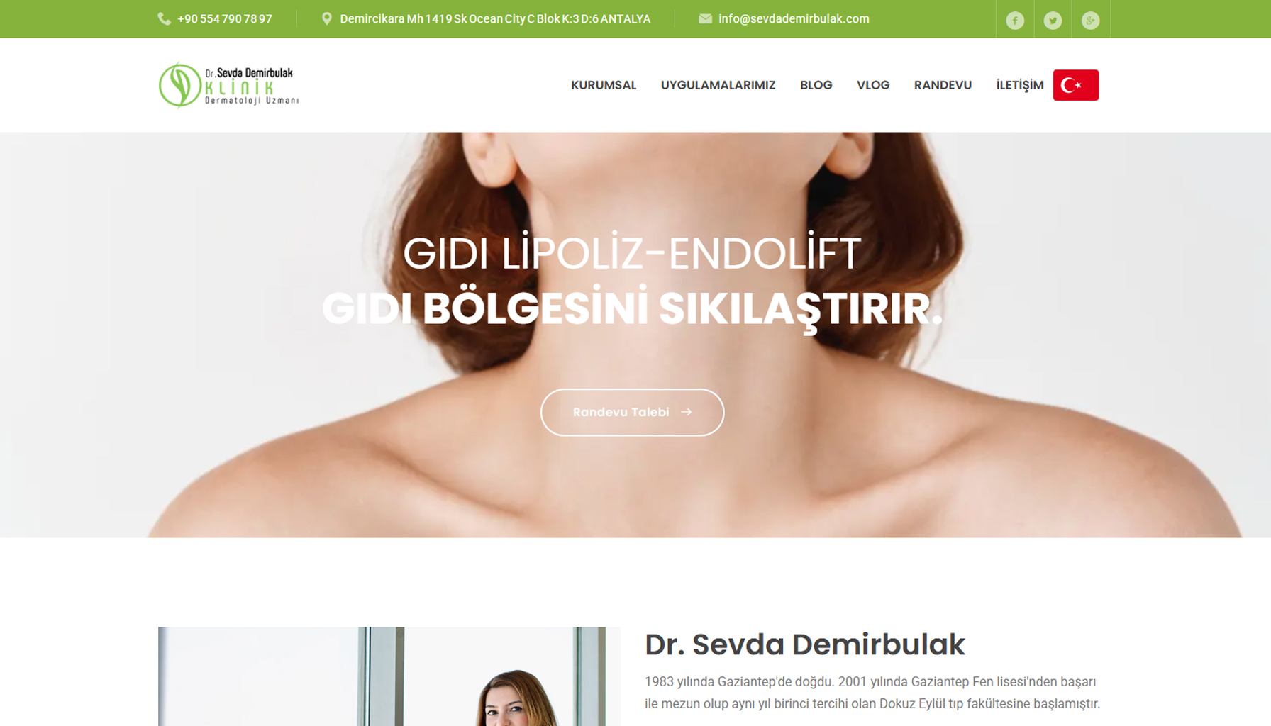 Doktor Sitesi Web Tasarımı