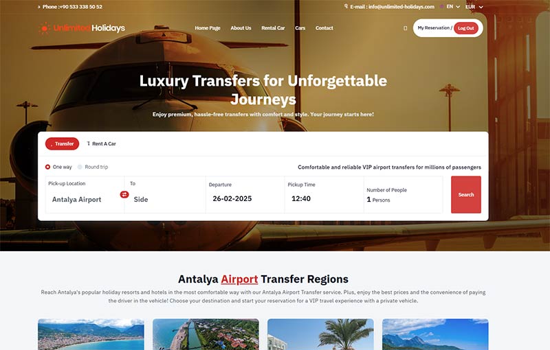Rent a Car Web Sitesi Tasarımı